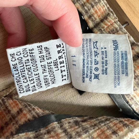 Vintage Dolce & Gabbana Plaid Corduroy Pants - Picture 5 of 8